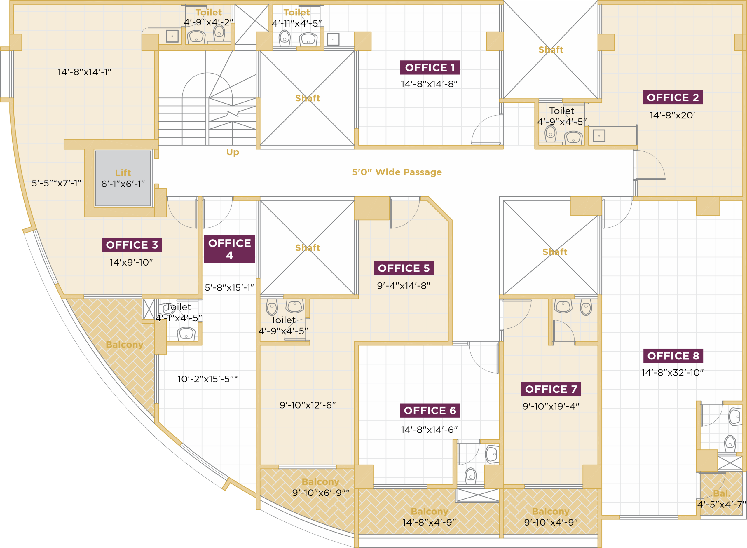 Second Floor Plan Scaled