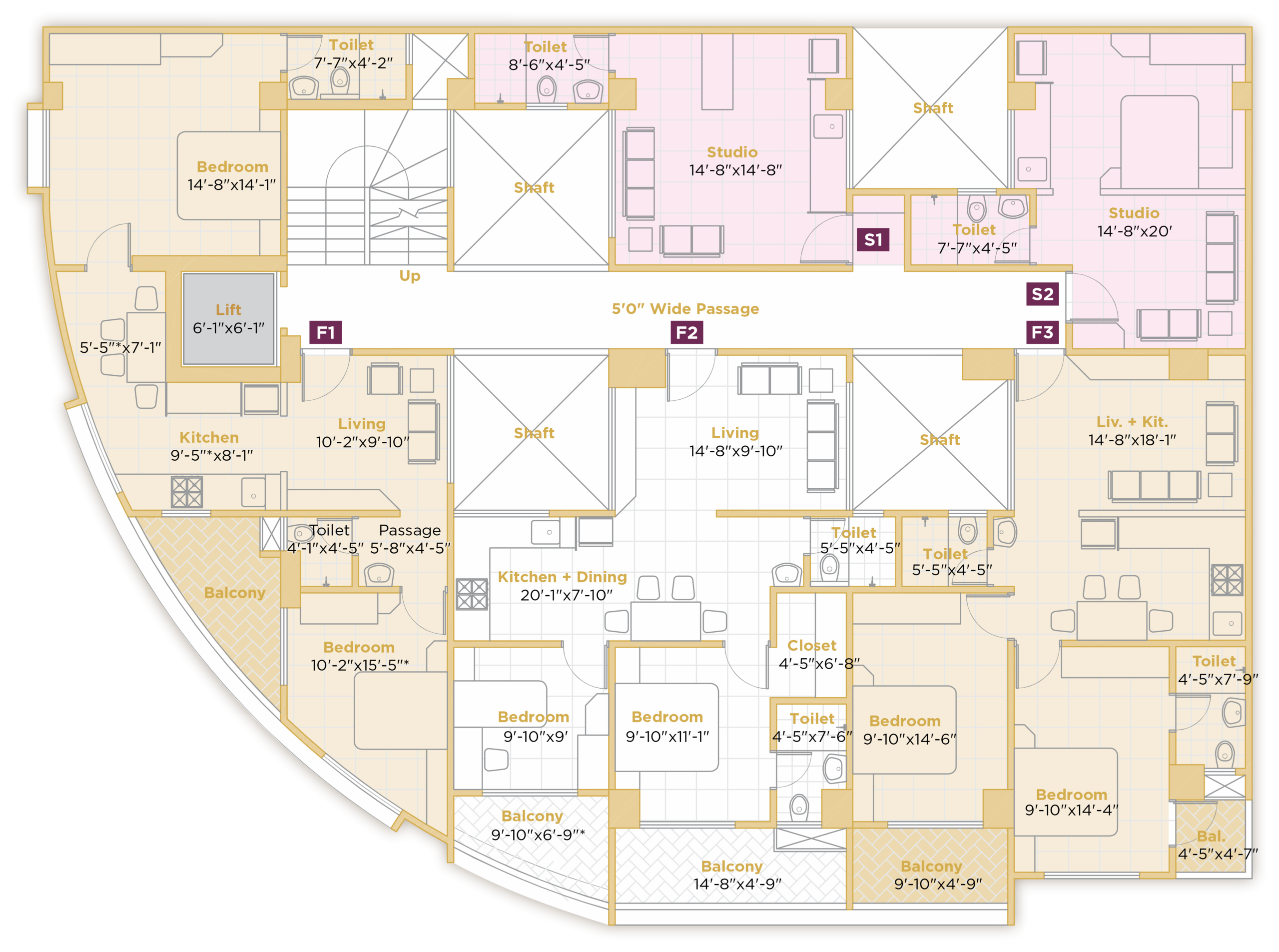 Typical 3rd To 6th Floor Plan Scaled